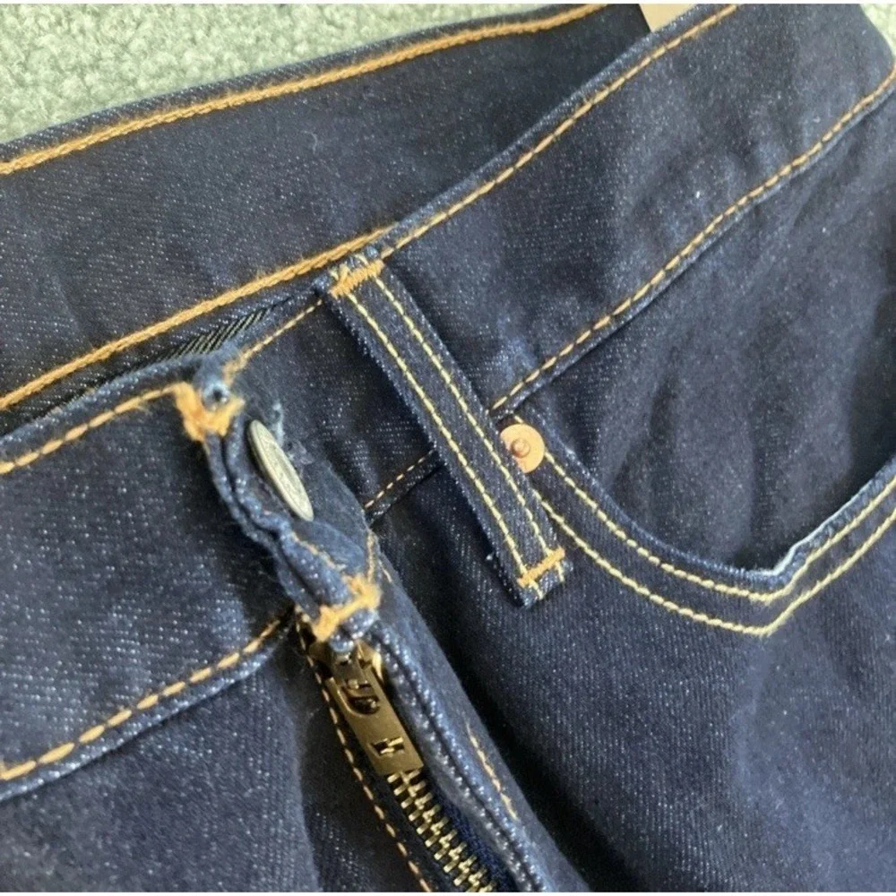 Levi 512 Slim Taper Jeans Mens 34X32 Blue Dark Wash Stretch Flex